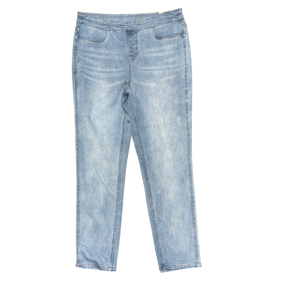 Tribal Jeans Audrey Mid Rise Slim Ankle Reversible Pull On Women's 6‎ NWT